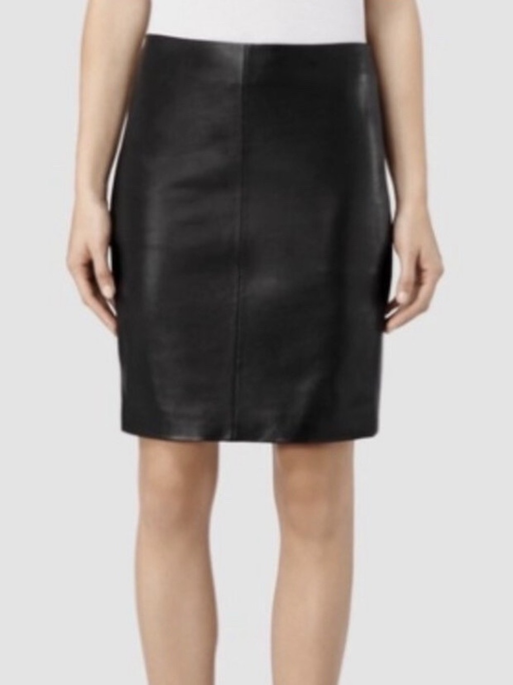 All Saints Leather Skirt
